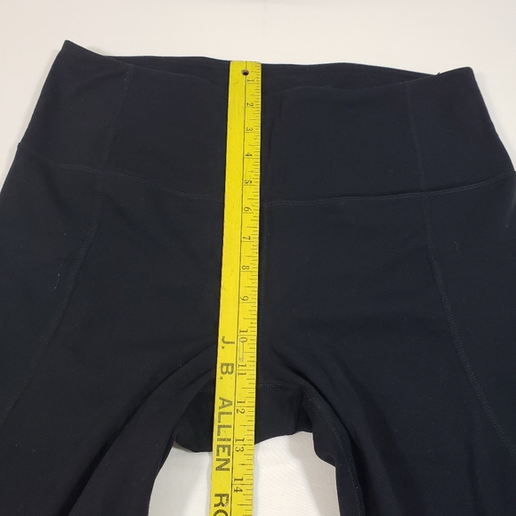 Members Mark Active Pocket Legging Capris Mesh Athletic Yoga Womens Black Pants - Picture 4 of 10